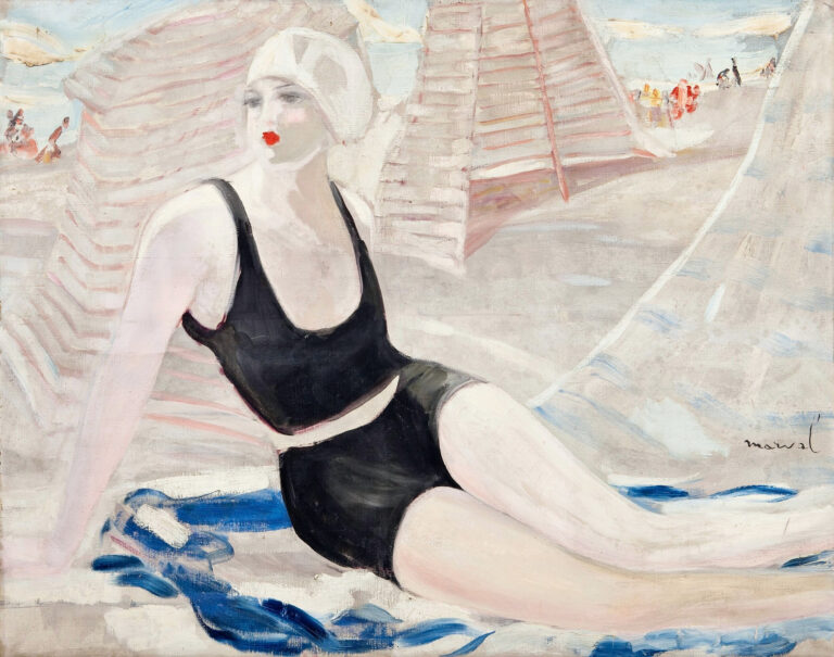 Bather in a Black Swimsuit 1920–23 Jacqueline Marval 1866–1932 Oil paint on canvas