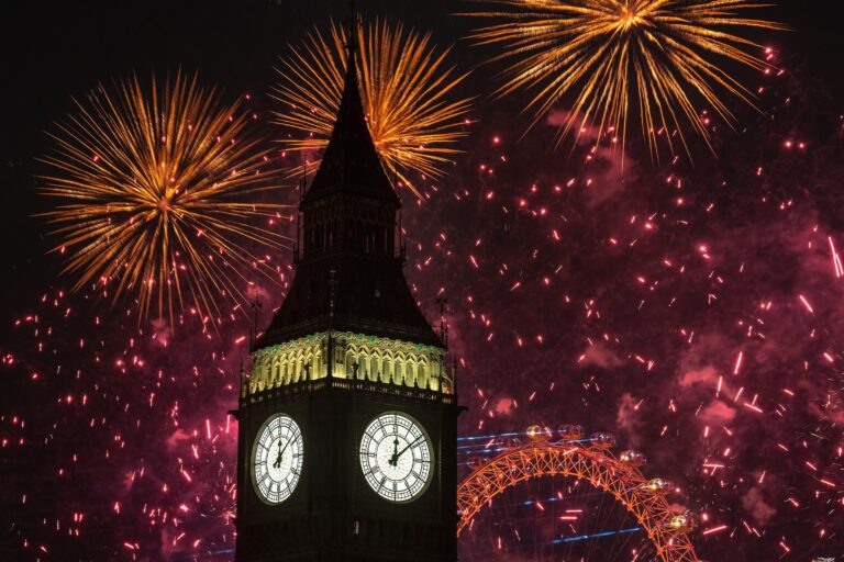 big ben fireworks nye 2025