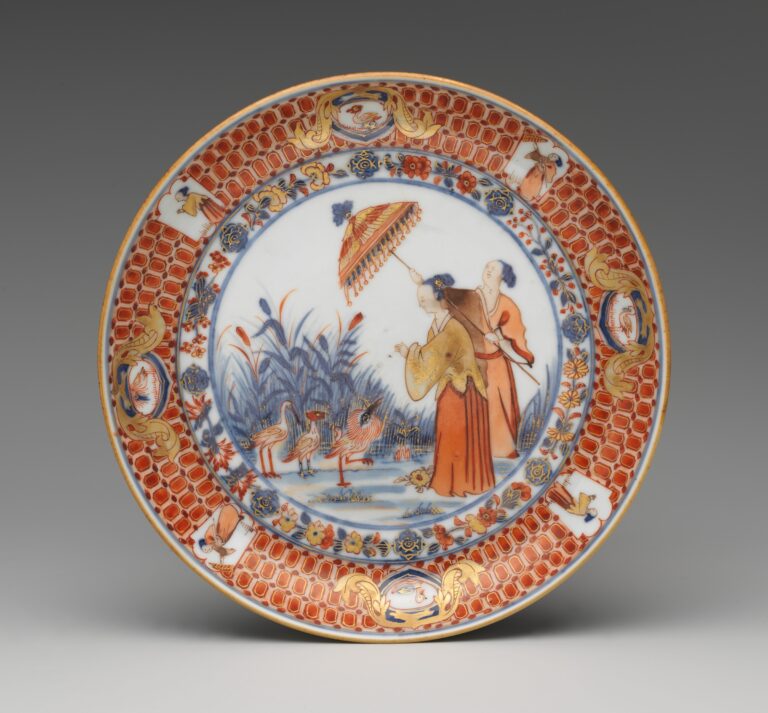 1743231691 dutch red chinoiserie plate met