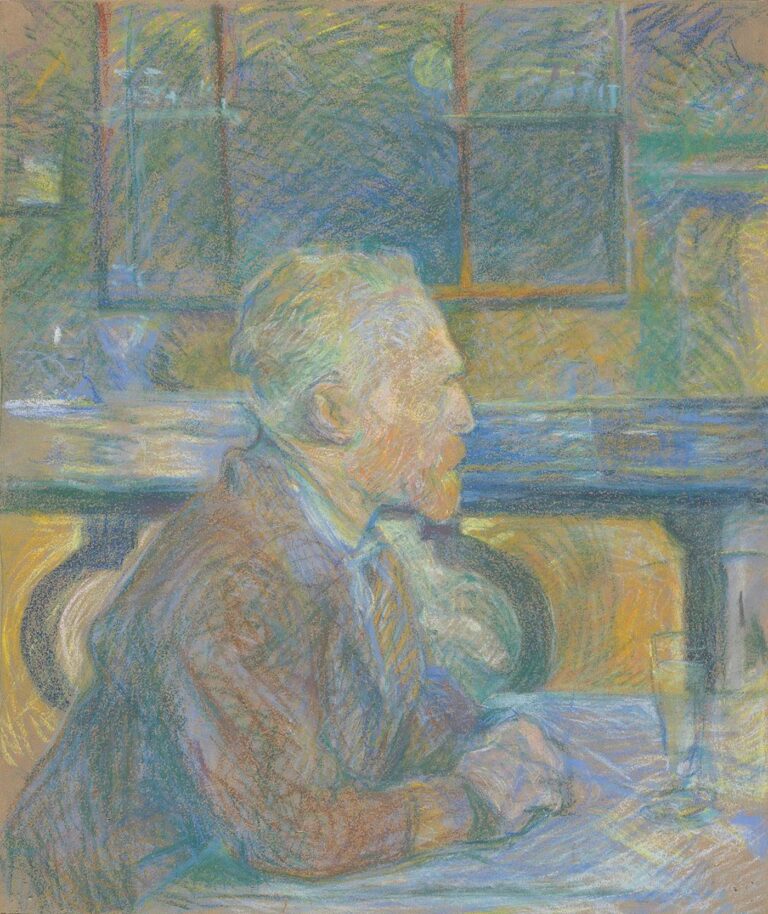 25. Toulouse Lautrec Portrait of Van Gogh 1887