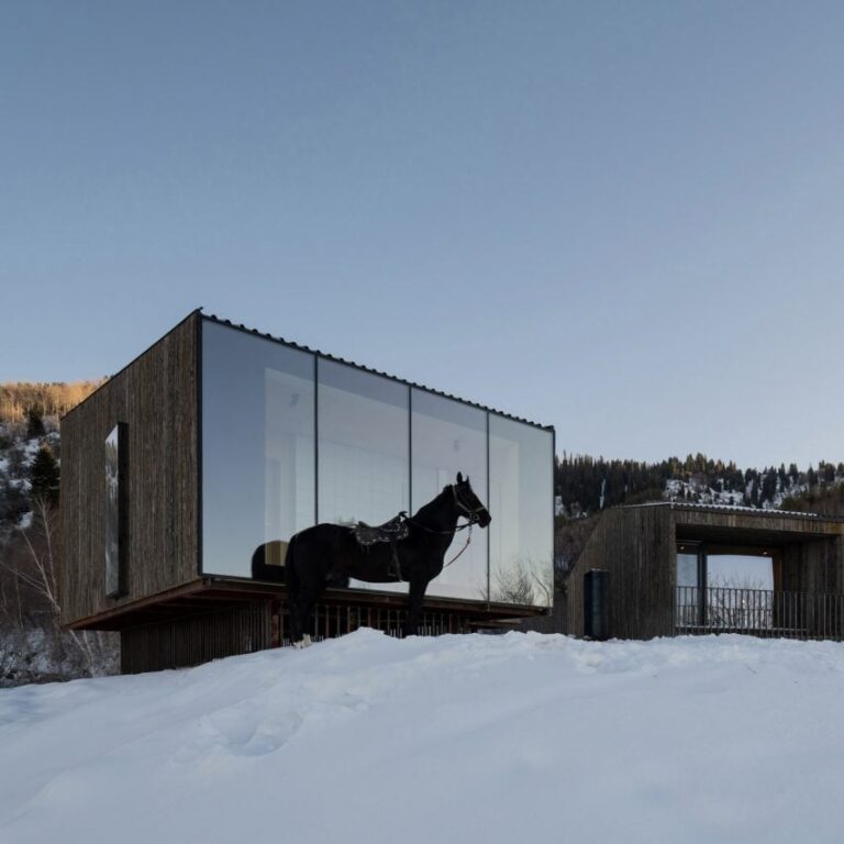 holiday cabins Arthur Kariev Architects kazakhstan dezeen 2364 col sq1 852x852